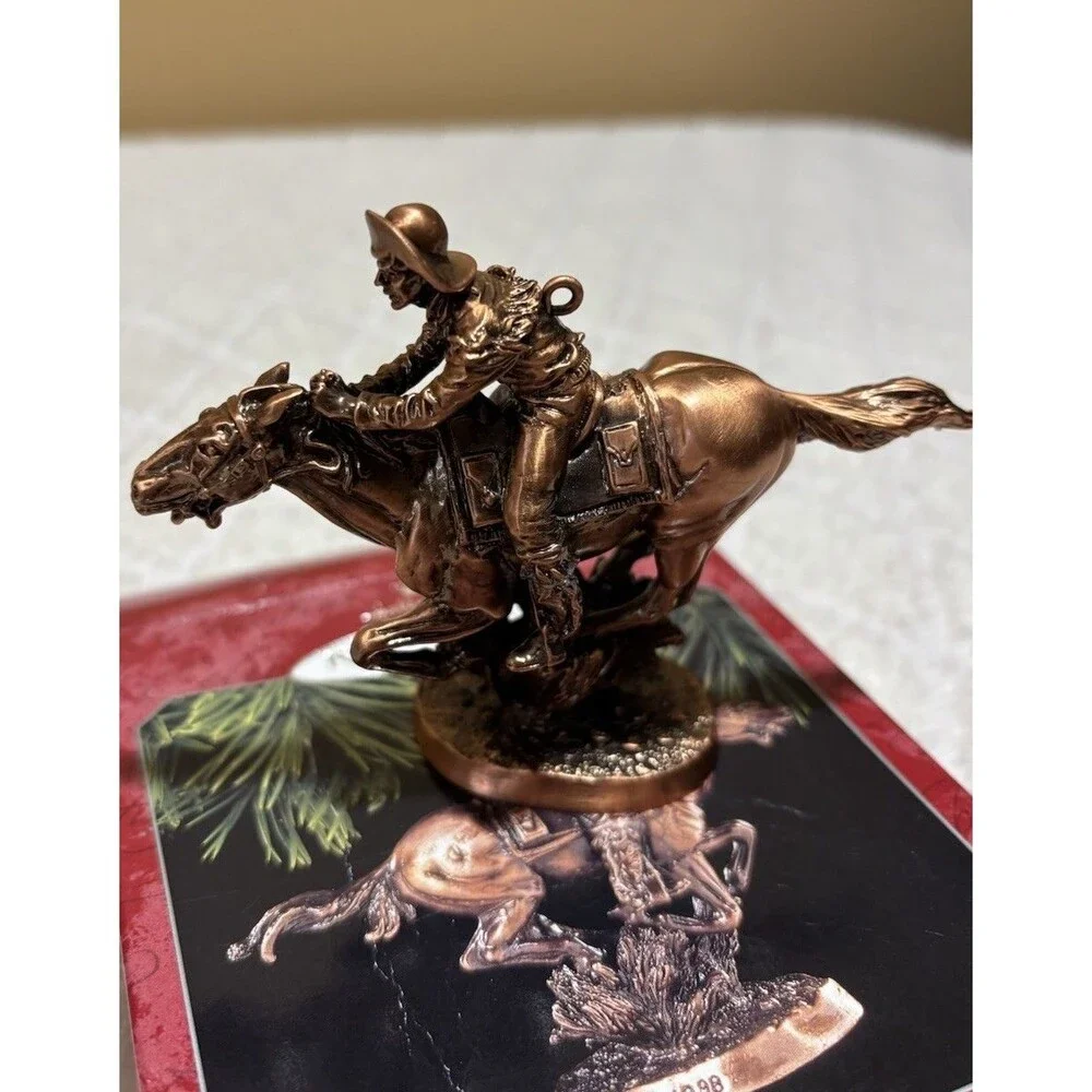 New Vintage 1998 Old West Pony Express Rider Hallmark Keep Sake Ornament